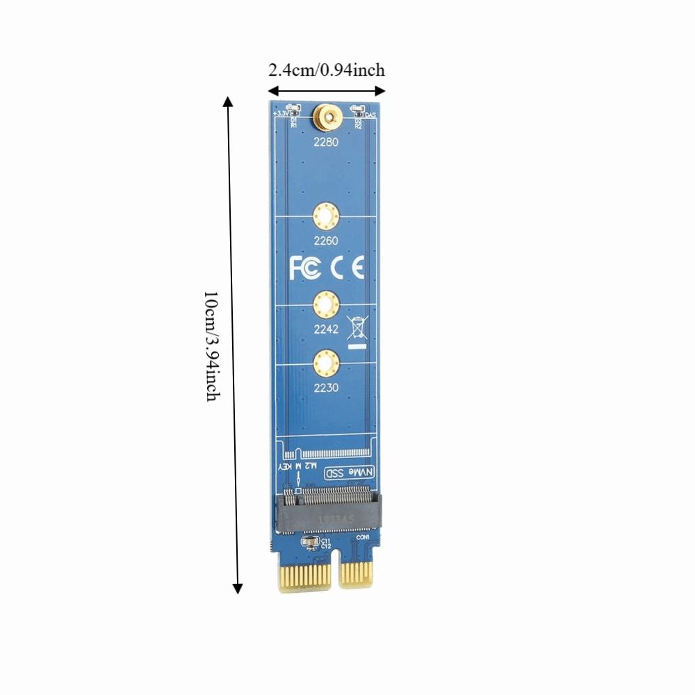 Blue PCI E To NGFF M.2 Hard Disk Adapter High Speed NVME PCIe Adapter Card PC Upgrade