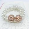 Mei Women's Pearl Waist Chain - Perfect for Dresses, Summer Casual Style, Rhinestone Embellished, Elastic Waistband