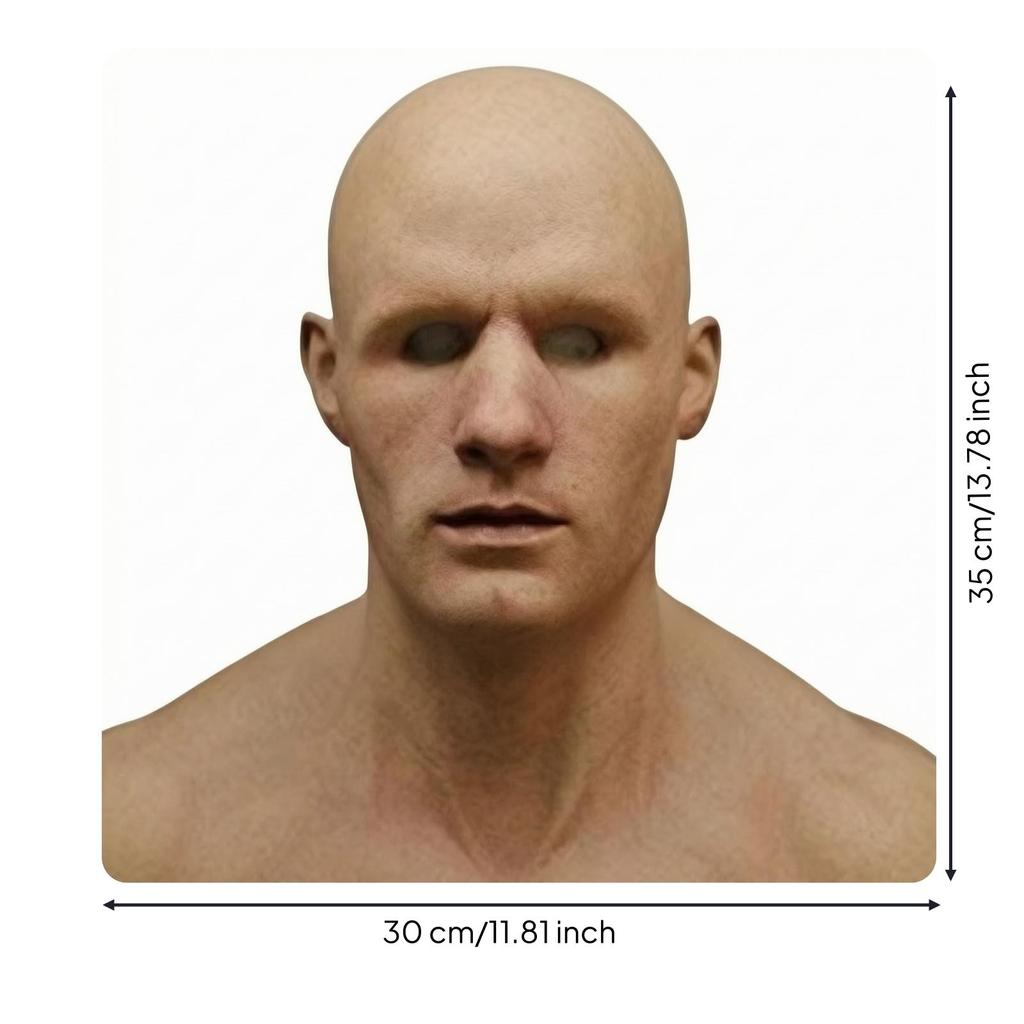 Maschera Integrale Realistica per Costume, Vestibilità Sicura per Halloween