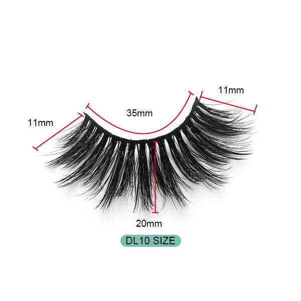 6D Chemical Fiber False Eyelashes 8 Pairs Of Simulated Thick Natural Thick Grafted Eyelashes