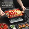 Non-stick Carbon Steel Oval Fish Roasting Pan with Lid
