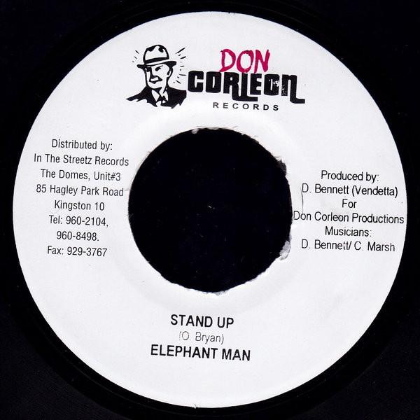 

7inch Record ELEPHANT MAN - Stand Up NONE Don Corleon Rec 2004 Jamaica Reggae, Ska & Dub Used