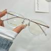 Ultralight Korean Titanium Square Eyeglass Frame - Stylish Men's & Women's Lenses Option