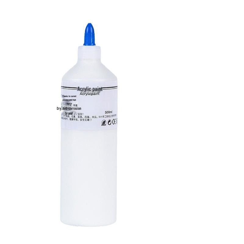 500ml Čtvercová láhev Akrylová barva pro dětské graffiti, Malování sádrových panenek a Omalovánky pro mateřskou školu