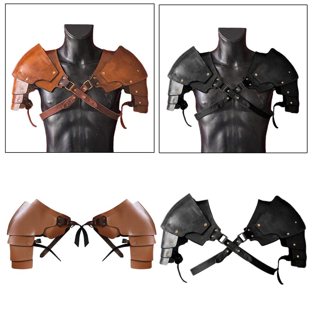 Medieval Shoulder Pauldron Body Chest Harness Fancy Dress