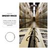60Pcs Lightweight Metal Binder Rings for Loose Leaf Binder DIY Notebook Clips Book Rings Metal Ring DIY Notebook Ring