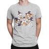 Ghost Dogs Halloween Funny 100 Cotton Tshirt Ghost Coffee Golden Doodle Dog Halloween Tees Tops For Unisex
