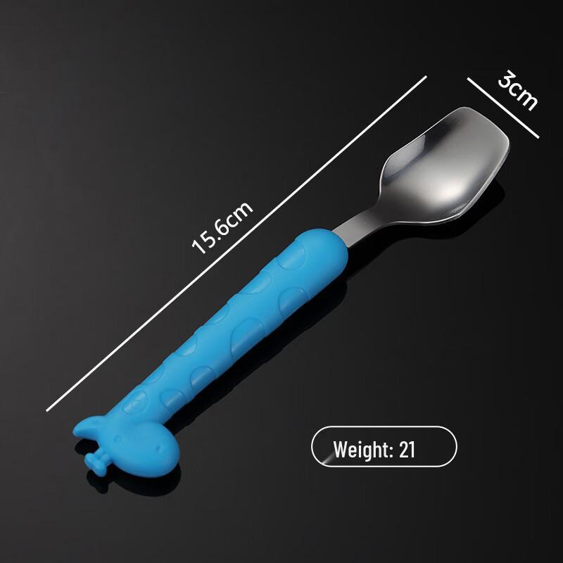 Children s Cartoon Giraffe Stainless Steel Spoon