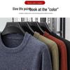 Hodo Men's Fleece-Lined Wool-Blend Knit Sweater