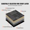 VEVOR Carpet Tiles Reusable, 24"x 24"Carpet Squares With Padding Attached, Soft Padded Carpet Tiles