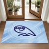 Sheffield Wednesday Design Crystal Velvet Rug Soft Decorative Mat for Bedroom Entrance