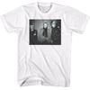 The Police BW Against Wall White T-Shirt