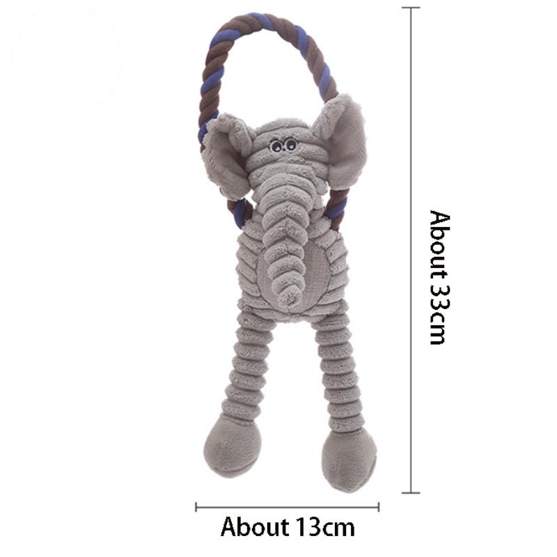 Donkey Shape Plush Dog Sounding Toy Interactive Bite Resistant Molar Training Decompress Pet Supplies for Dogs