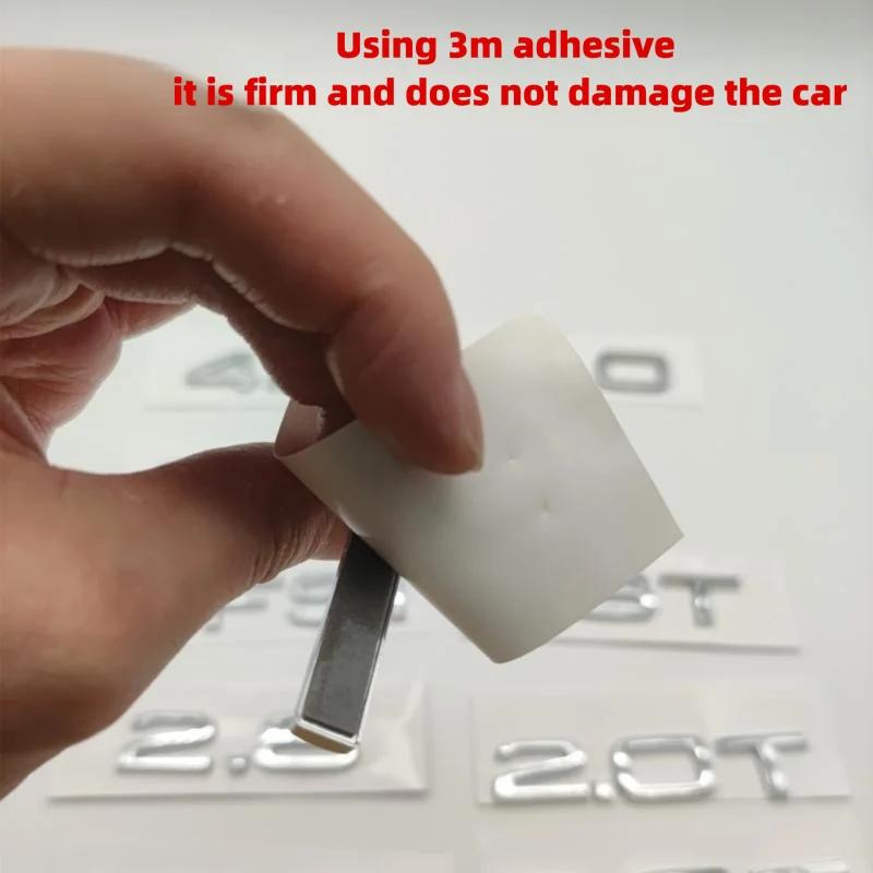 3D Krom Glanssvart ABS TDI TFSI Bil Bakemblem Klistremerke for Audi A1 A3 A4 A5 A6 A6L A7 A8 S3 S6 Q3 Q5 Q7 TT S RS
