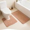 Toilet Rugs U Shaped Washable Bath Rugs For Bathroom Non Extra Soft And Absorbent Microfiber Bath Mat Plush Comfortable Contours Bath Rugs For Toile