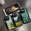 Retro Van Gogh Oil Paint For iPhone 17 16 15 14 13 12 11 Pro Max Plus Black Full Coverage Soft Funda Silicone Cover