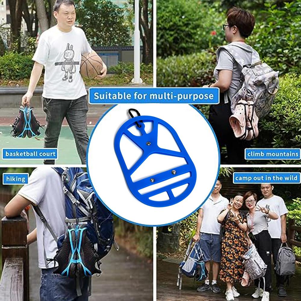 2pcs Footwear Clip for Outdoor Hang Extra Shoes Cleats Boots or Gear on Your Bag