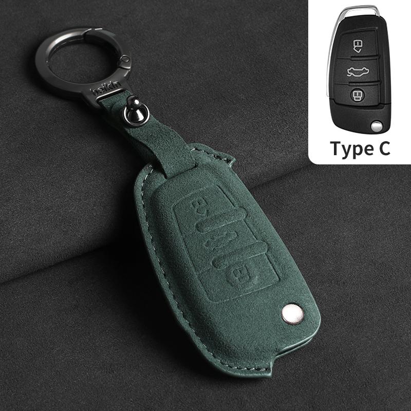 Coque de protection en cuir suédé pour clé de voiture Fob Pour Jac S2 Refine S3 S4 S5 S7 R3 A5 Jac A13 A13Rs Refine M3 V7 T6 Pickup Fritson T8