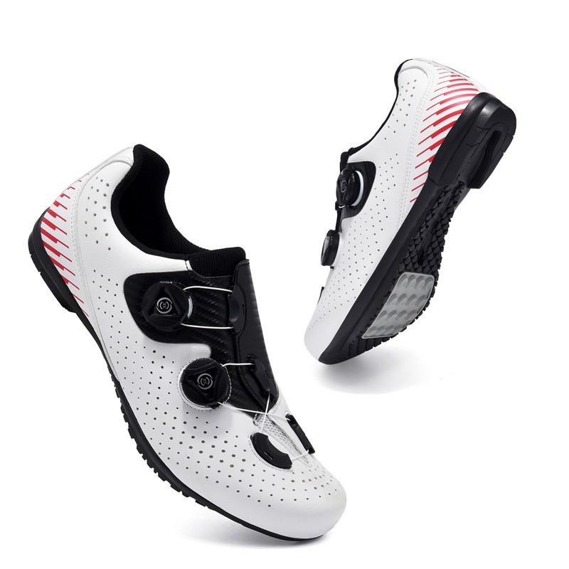 Mens Cycling Shoes Non-Cleat Mountain Bike Road All Season Breathable Stiff Sole
