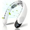 Bladeless Neck Fan 4 Turbo Portable Neck Fan 4000 Mah Battery Operated USB Rechargeable Personal Fan 3 Speeds 360° Cooling Airflow LED Wearable Fan