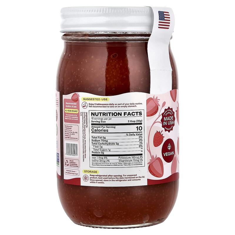Sea Moss Gel Superfood, Strawberry, 16 Fl Oz (473 Ml)