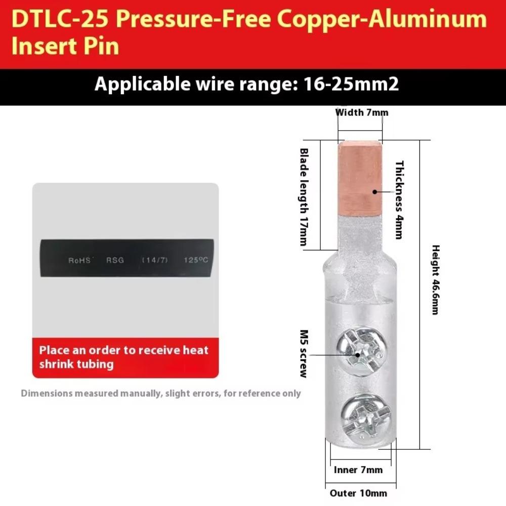 Wire Joint Copper Coppe Terminal Non-Insulated Small Cable Wire Connector Terminal Block Cable