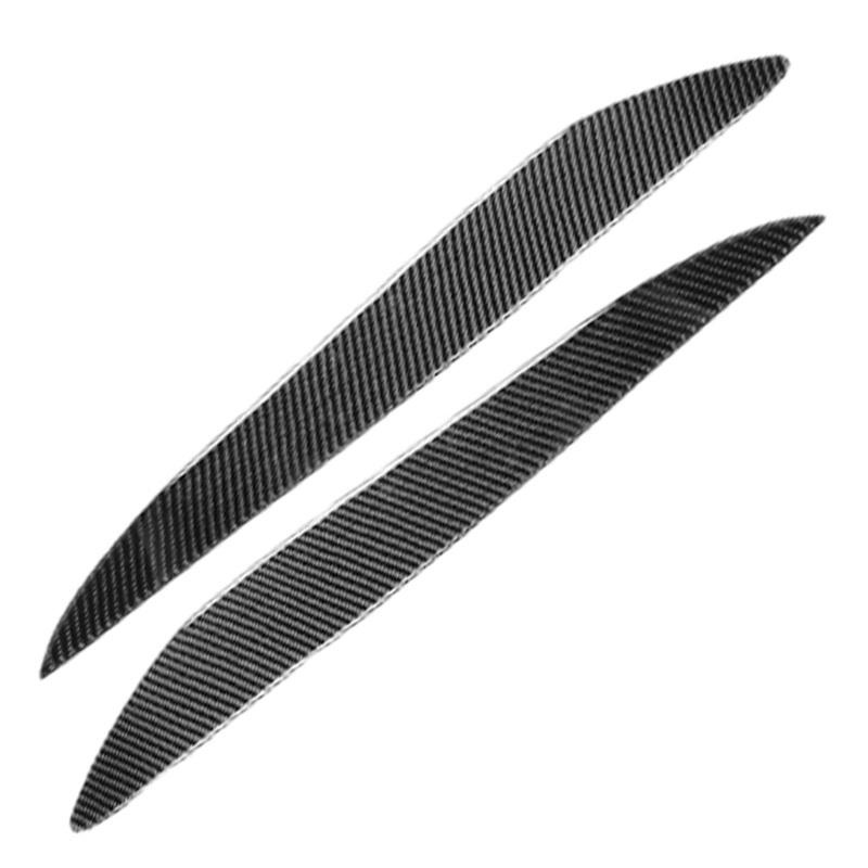 Carbon Fiber Car Headlight Eyelid Eyebrow Cover Trim For Mazda 3 Mazda3 JDM 2010 2011 2012 2013