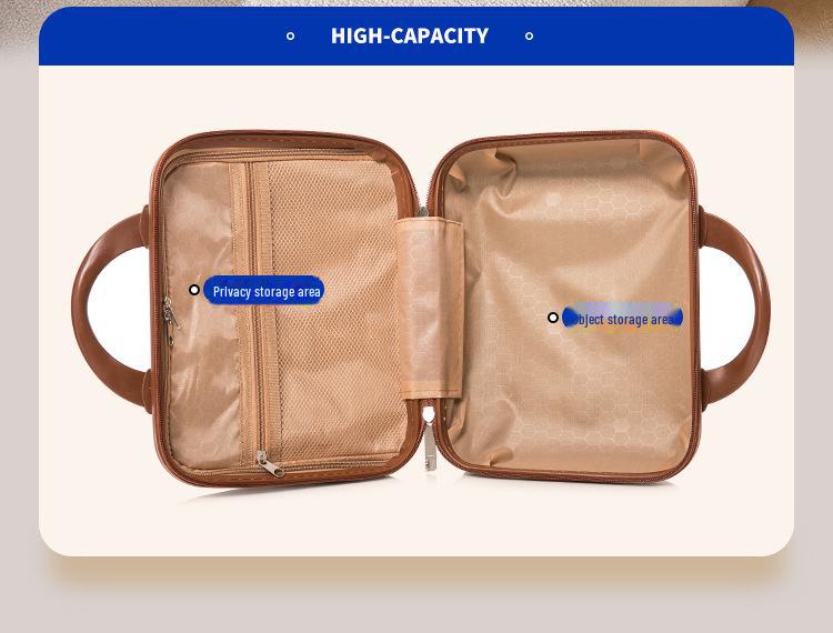 14-Zoll Cartoon Bonbonfarbe Kosmetikkoffer – Großes Fassungsvermögen, Tragbar & Niedlich, Perfekt für Frauen und Studentinnen