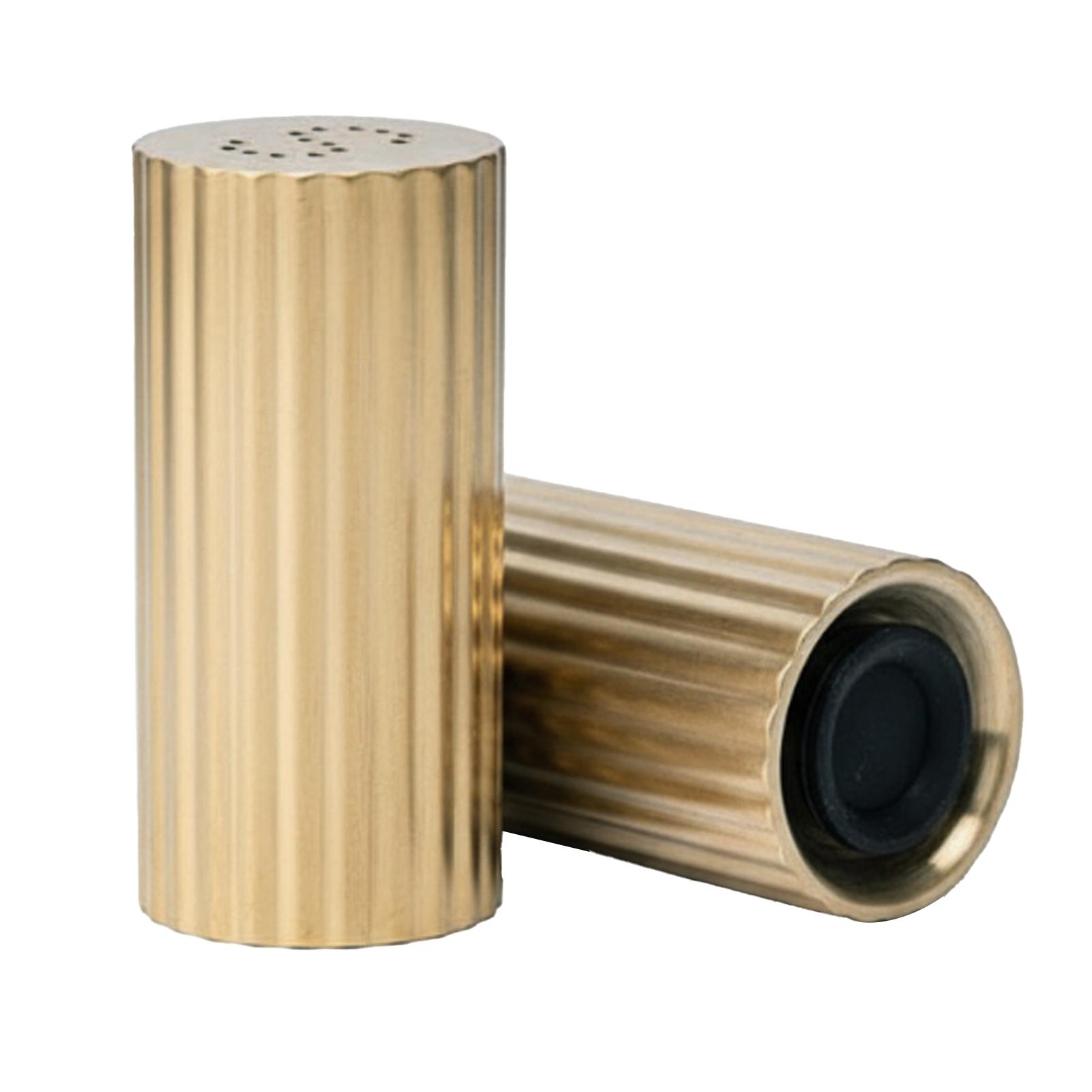 

2 шт. Шейкеры для специй Многофункциональные Диспенсеры для специй из нержавеющей стали 304 для соли, порошка чили, сахарной пудры золотой