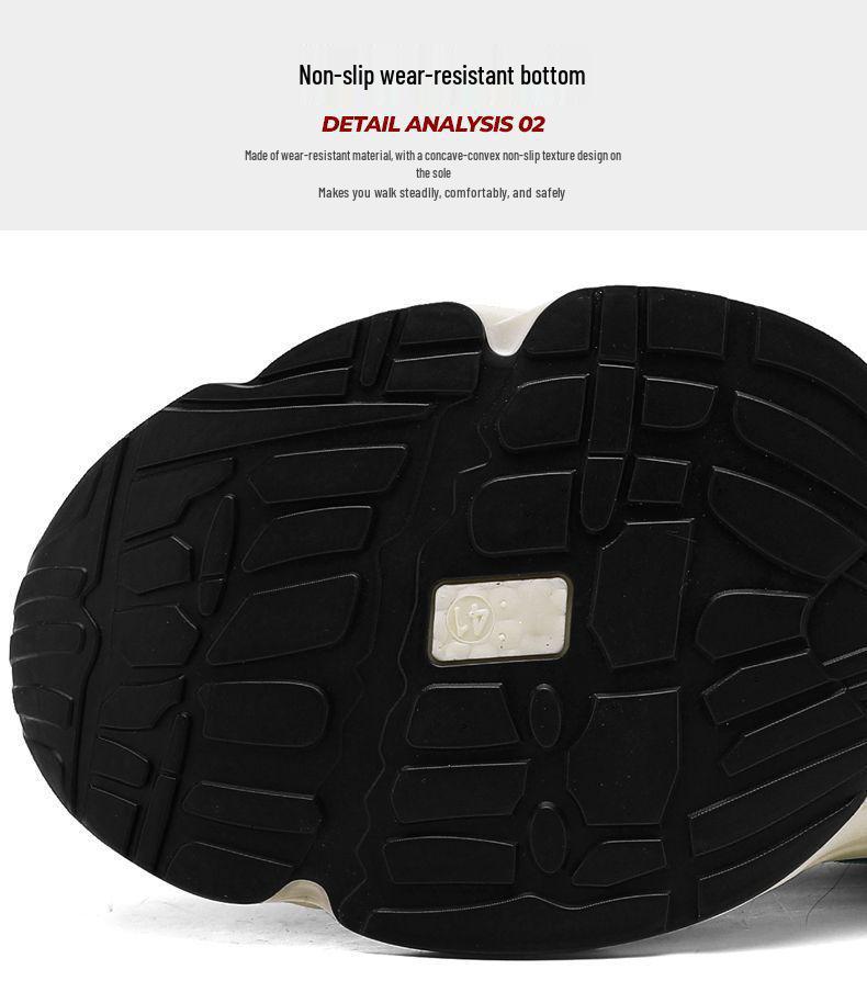 2025 Men's Breathable Mesh Sport Casual Dad Shoes - Odor & Wear-Resistant, Thick-Soled, Versatile Summer Style