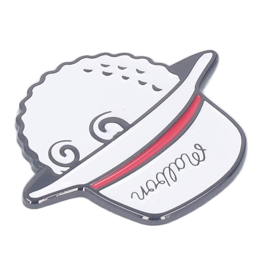 Golfballmarker-Hutclips, abnehmbar, magnetisch, rostfrei, Marker-Hutclip für Damen, Herren und Erwachsene, Weiß
