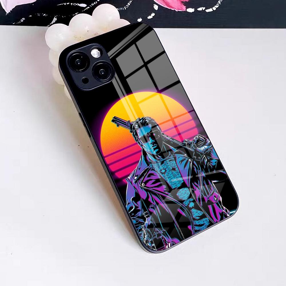 FILM Arnold Schwarzenegger Terminator Phone Case For IPhone 17 Pro Max 16 15 14 Pro Max 13 11 X Xs Xr 8 7Plus Glass Cover