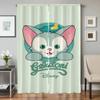 Home Interior Kitchen Curtains for Living Room 2 Pieces Blackout Curtains Door Curtain G-gelatoni-i Bedroom Decoration Partition
