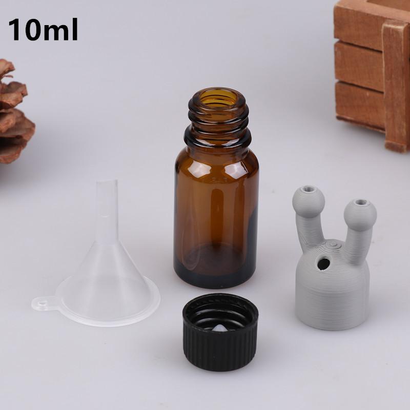 10ML Leakproof Aroma Essential Oil Inhaler Cap Mini Essential Oil And Perfume Inhaler Dispenser Bottle Essential Oil Inhaler серый