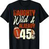Football 45th Birthday Player Touchdown Team Sports Party T-Shirt
