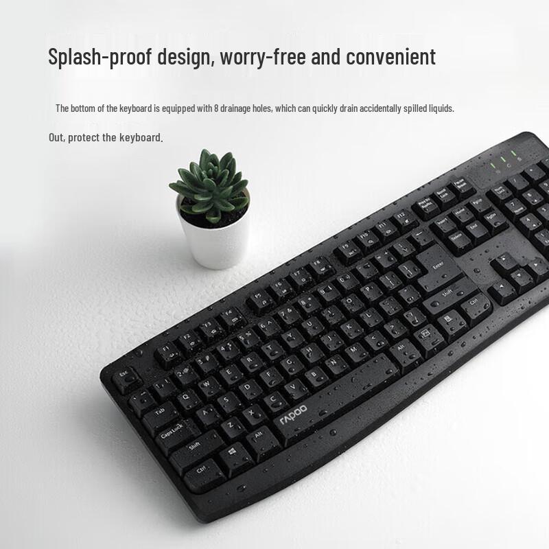 Rapoo X1800Pro Wireless Spill-Resistant Keyboard and Mouse Combo