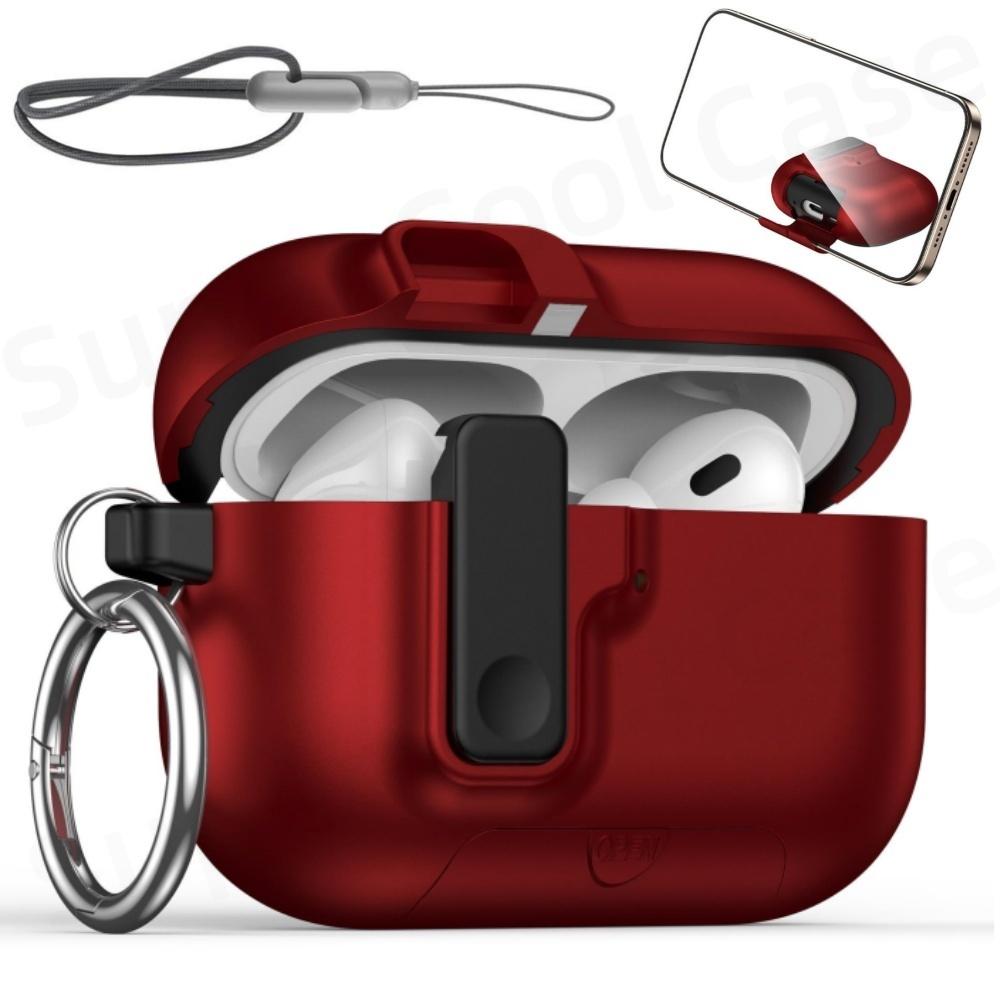 (Fluffy Blue) For Airpods Pro 3 New Full Protection Auto Pop-Up Lid Design with Lanyard Wireless Charging Case For Airpods Pro 3