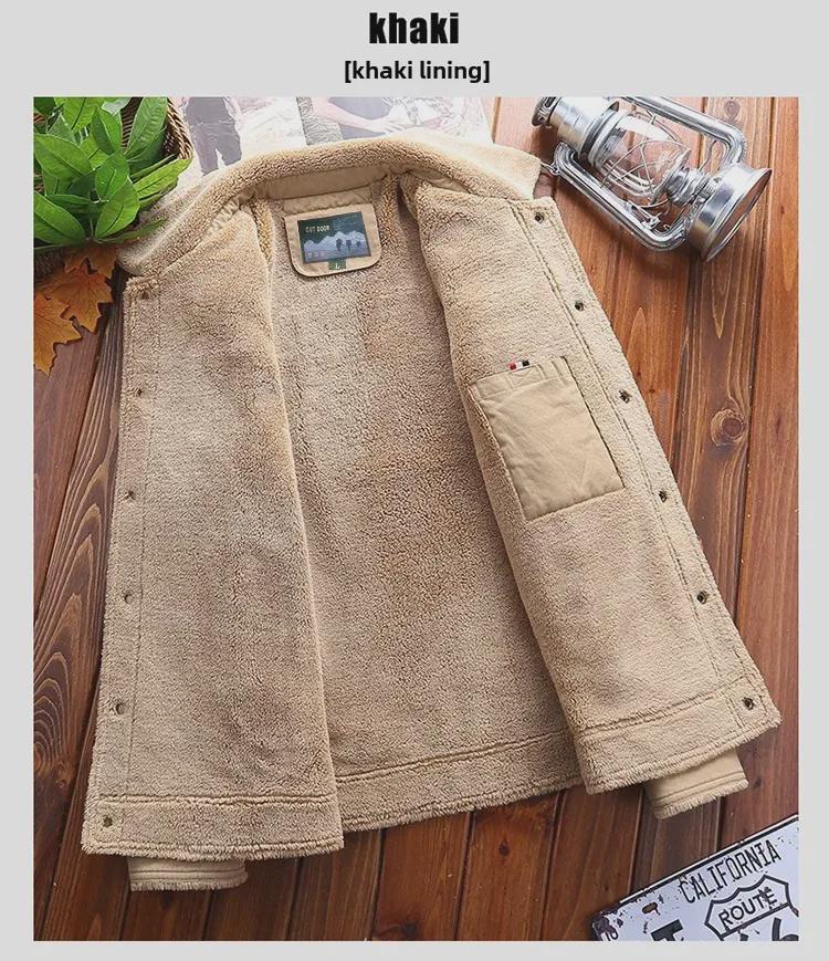 2024 Men's Winter Velvet Cotton Casual Korean-Style Jacket – Trendy Fit Warm Coat