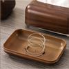 Creative Acrylic Tissue Box with Faux Wood Grain High-end Living Room Dining Room Tissue Cylinder Plastic Tissue Box Home Decor