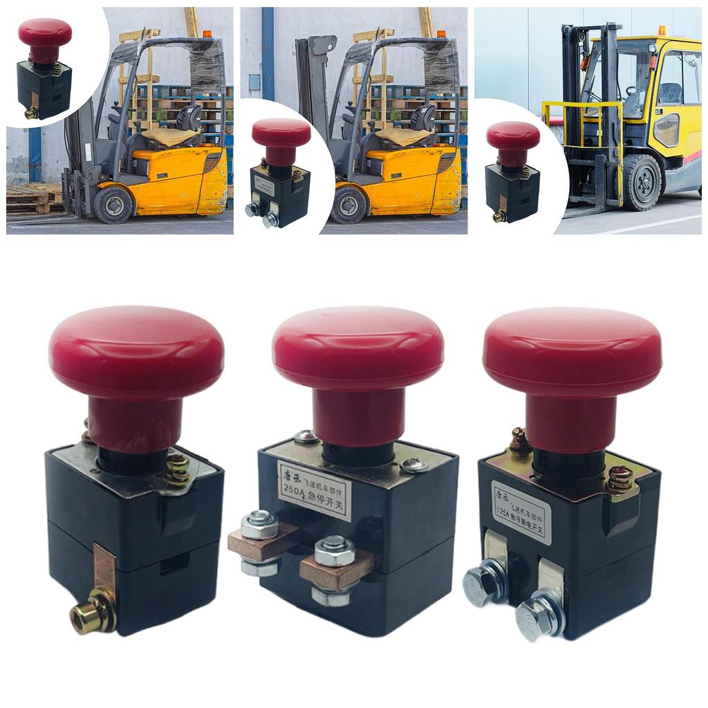 Forklift Safety Power Disconnect Emergency Stop Button Plastic Switch for Technical Information Forklift Repair Kit