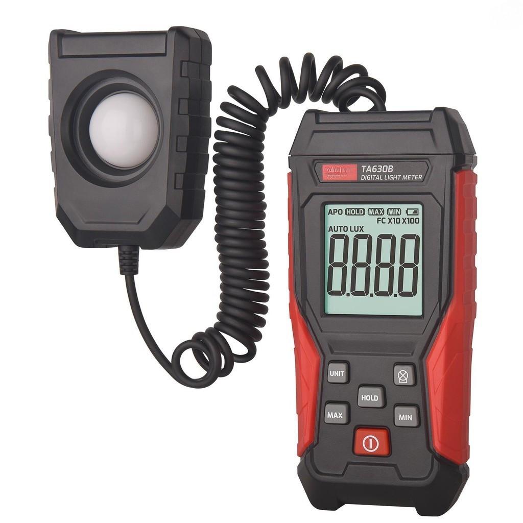 Portable Digital Light Meter Illuminance Lux Meter LCD Display 0~200,000 Measurement Range Flexible Sensor Light Tester