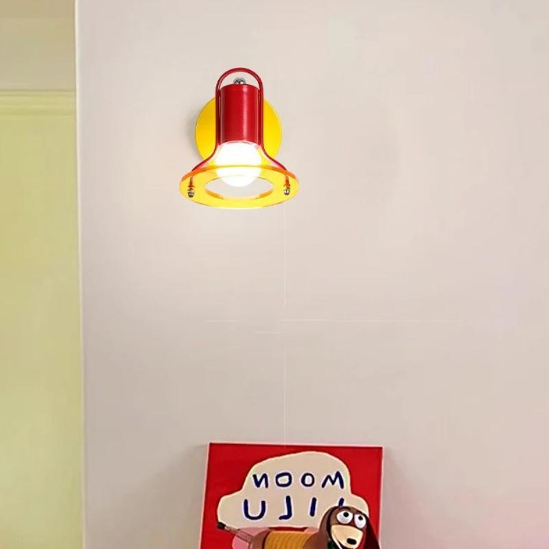 New LED Acrylic Wrought Iron Wall Lamp Bedroom Bedside Lamp Living Room Study Decorative Atmosphere Lighting