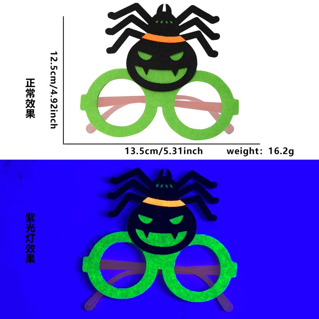 Halloween Party Favors for Kids Funny Eyeglasses Bracelets Pumpkin Keychains Bat Hair Clip Trick or Treat Cosplay Decorations