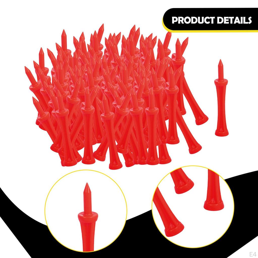 100 Golf Tees, Tee Gift Set, Professional Ball Holder, for Beginners And Adults, Driving