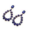 European and American Personality Diamond-set Super Flash Exaggerated Pendant Earrings Women's Design Sense Fashion Light Luxury Hot-selling Earrings