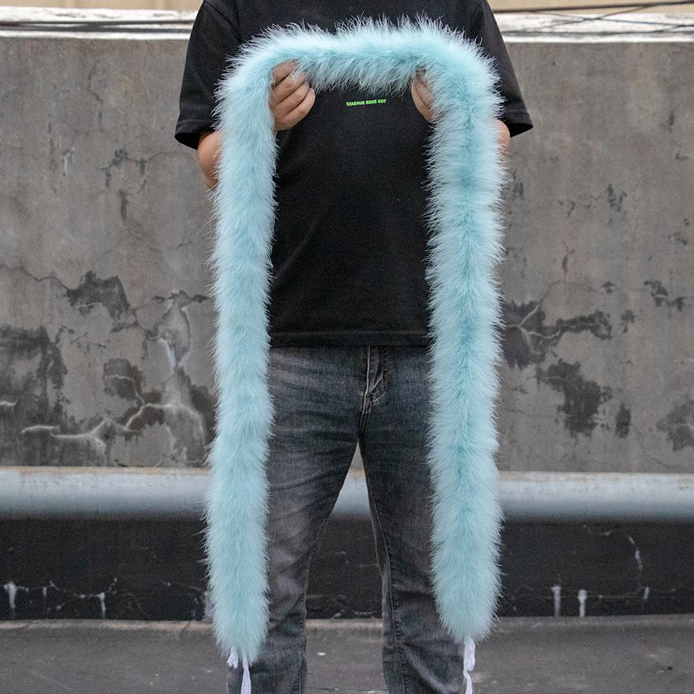 2Yards Colorful Marabou Feather Boa 50g Turkey Plumes Boas Shawl for Wedding Cosplay Clothing Accessory Decoration Plumas Boa