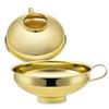 1/2 Pcs Stainless Steel Wide Mouth Funnel Kitchen And Household Large Diameter Funnel Multifunctional Jam Canning Funnel