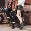 Outdoor Casual Leather Platform Couple Wear-Resistant Martin Boots