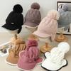 Autumn and Winter Velvet Warm Cap Casual Windproof Ear Protection Hat Outdoor Cold Proof Wool Hat New