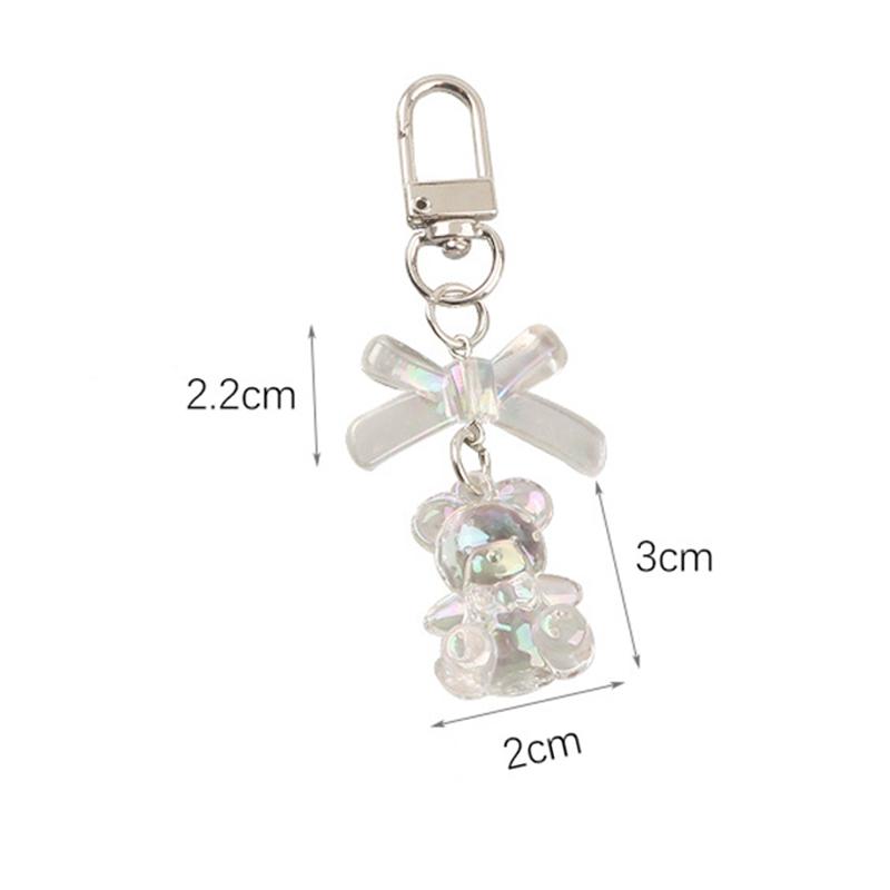 Love Heart Bear Shaped Keychains Wedding Party Gift Backpack Hanging Pendants Handbag Pendant Accessories For Women Girls Gift